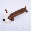 Funny cute shape plush interactive chew pet toys